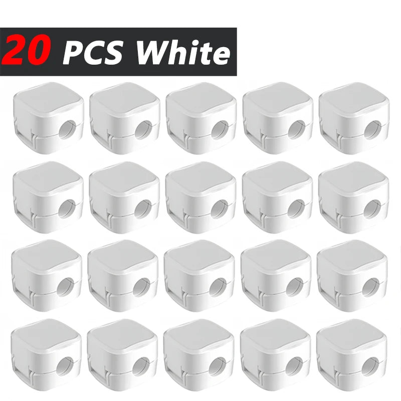 Magnetisk kabelhållare - Slipp trassel hemma, på kontoret & i bilen